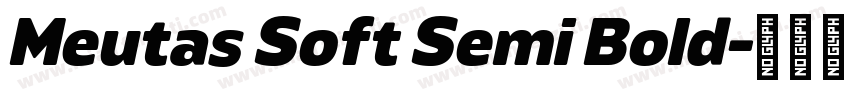 Meutas Soft Semi Bold字体转换